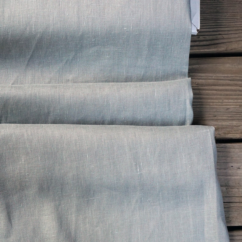 great for dresses jumpsuits Grey linen fabric medium weight 54 wide 100/% linen skirts gray linen pants