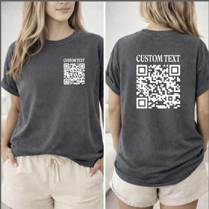 T-shirt Code : T-shirt avec lien vers les réseaux sociaux YouTube et TikTok