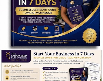 Start Your Business in 7 Days | Business Jumpstart Guide | Entrepreneur Workbook | Side Hustle PDF Download