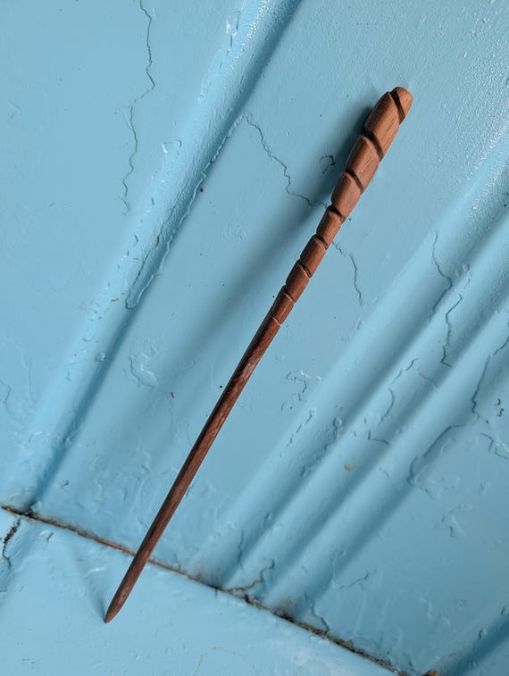 Walnut Wood Shawl Pin
