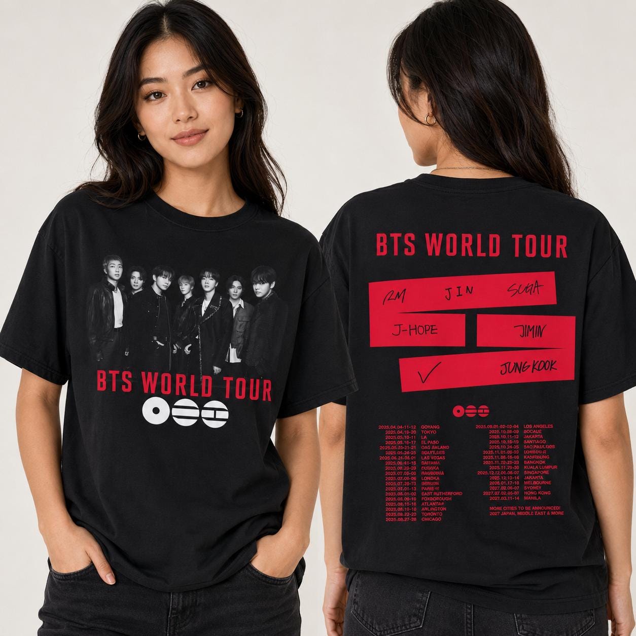 Bts Tour T Shirt - Etsy UK