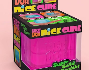 NeeDoh Nice Cube Sensory Squish Toy | Stress Relief Fidget for Teens & Adults