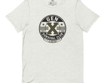 Camiseta engraçada da Geração X, Geração X, camiseta dos anos 90, camiseta dos anos 80, camiseta dos anos 70, humor da Geração X, presente nostálgico retrô, criados de forma diferente, camiseta estampada da Geração X