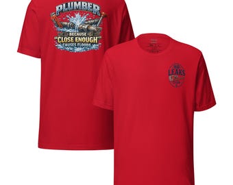 Camiseta gráfica "Quase lá" para encanador