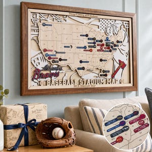 Couple Stadium Map Baseball - Etsy