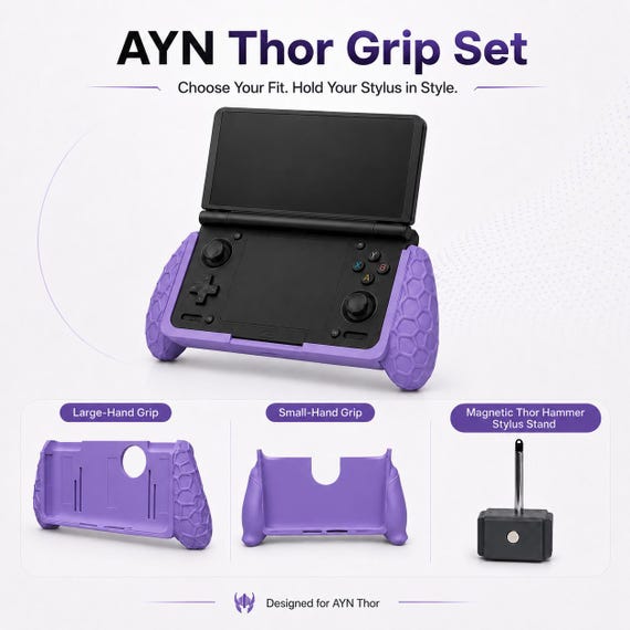 AYN Thor Grip Set, Choose Your Fit Ergonomic Grip for Small or