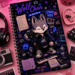 Wolf Chan Spiral Notebook - Ruled Line