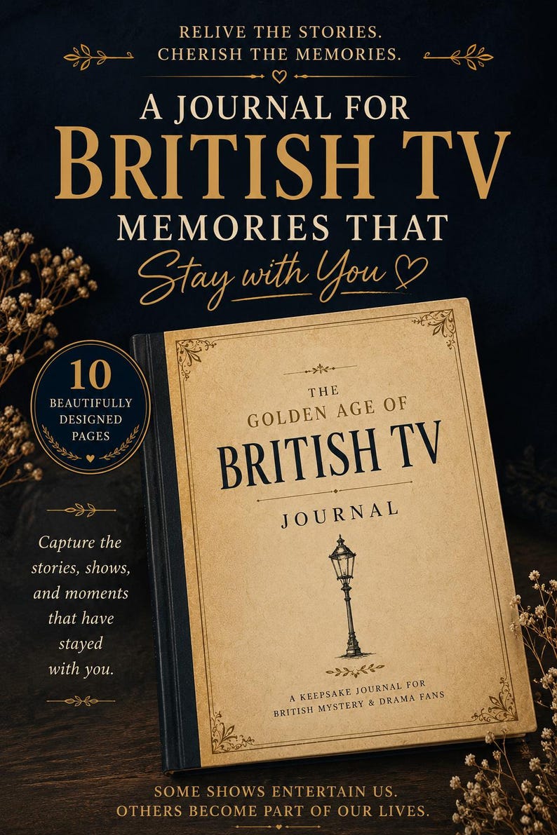 Brittisk TV-journal från den gyllene tidsåldern | Minnessak för fans av mysteriedrama (utskrivbar PDF) bild 9
