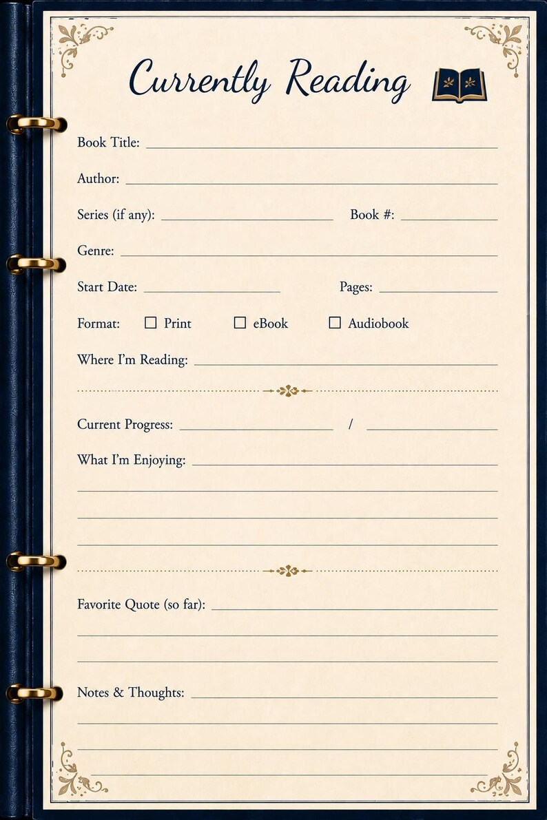 Cozy Reading & Watching Log | British Mystery TV Journal (Digital Download) image 7