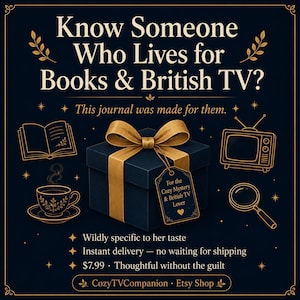 Cozy Reading & Watching Log | British Mystery TV Journal (Digital Download) image 2