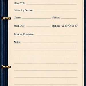 Cozy Reading & Watching Log | British Mystery TV Journal (Digital Download) image 6