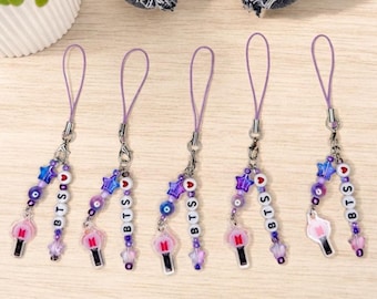 BTS Phone Charm - Light Stick Version 4
