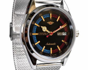 Vintage Citizen 4-S81560 Stainless Steel Automatic Wrist Watch - Etsy