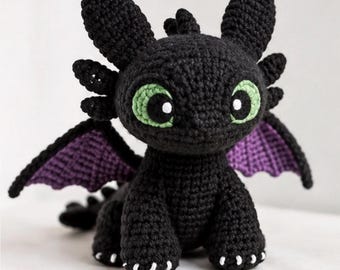 Virkat drakmönster | Fantasy Amigurumi Toy