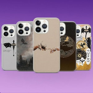 Fourth Wing スマホケース ブック ドラゴンカバー iPhone 17、16 Pro、15、14、13、12、Samsung S26 Ultra、S25、A57、Pixel 10、9