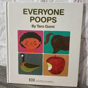 1993 Everyone Poops Book by Tarō Gomi Hardcover