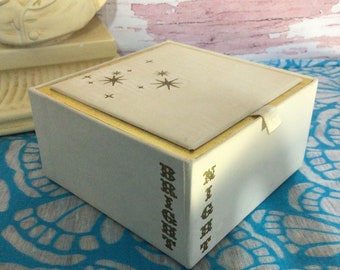 Vintage 1950’s Bright Night Avon Powder Gift Boxed Sealed Full