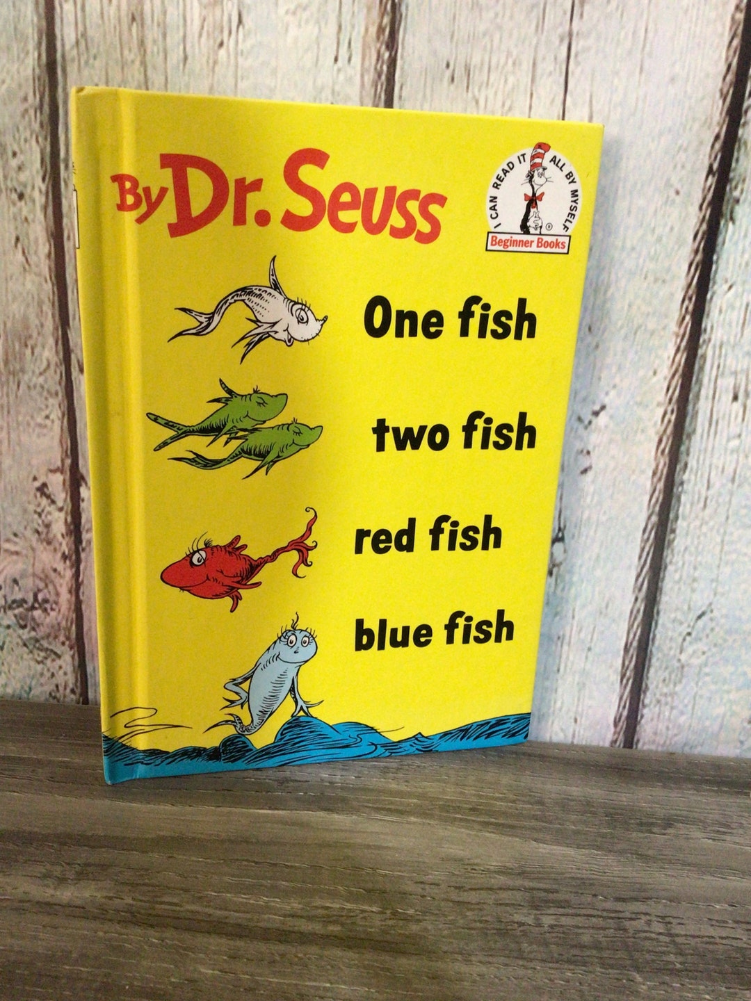 1960 Hardback Dr. Seuss One Fish Two Fish Red Fish Blue Fish Etsy