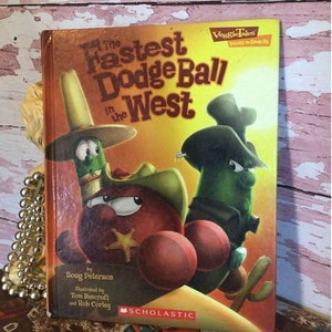 2006 Veggie Tales The Fastest Dodgeball in the West Hardback Large Book