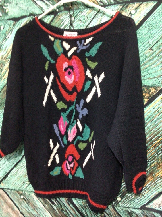 Vintage Beldoch Petites Sweater Chunky Knit Retro 