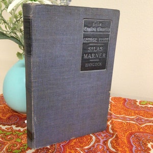 Silas Marner, boek uit 1899, pocketeditie, Engelse klassieker, door George Eliot School, tekst