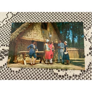 Carte Postale 1953 Soldats Fort James Jamestown Virginie Etats-Unis