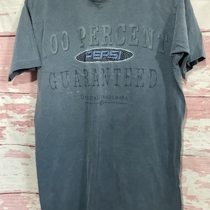 90’s Pepsi Tee “100% Pepsi Guaranteed” Size S/ M Single Stitch
