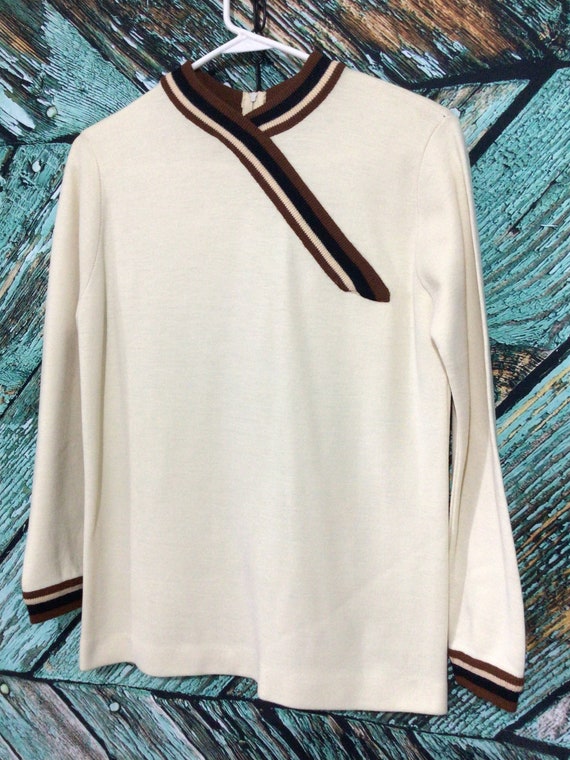 Vintage / Retro 1960’s DEVON Polyester Knit Top Br