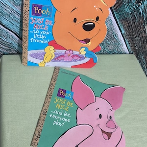 1998 Winnie The Pooh Books Soft Cover Bundle of 2