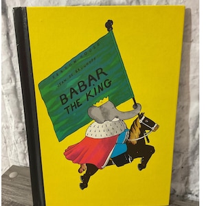 Tapa dura de 1963: Babar, el rey, de Jean De Brunhoff