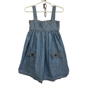 Vintage OSHKOSH Girls Denim Dress Size 2T