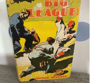 Première édition de 1936, Big Leaguer par William Heyliger Housse anti-poussière
