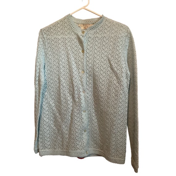 Vintage Acrylic Knit Cardigan Sweater Size M Japan - Etsy