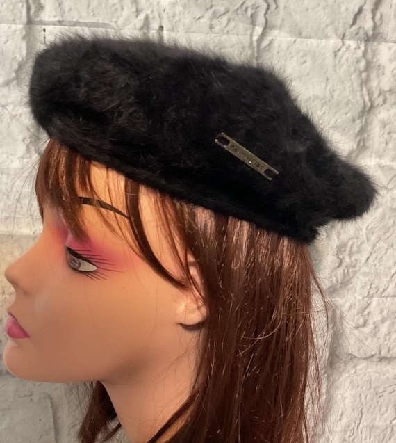 Parkhurst Canada Black Fur Hat PARKHURST Canada Ladies Vintage Black Panther Faux Fur Hat  main image 2
