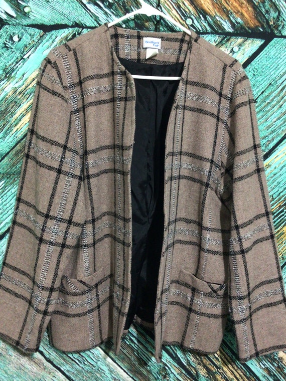 Vintage 90’s Bedford Fair Blazer Jacket Cardigan … - image 2