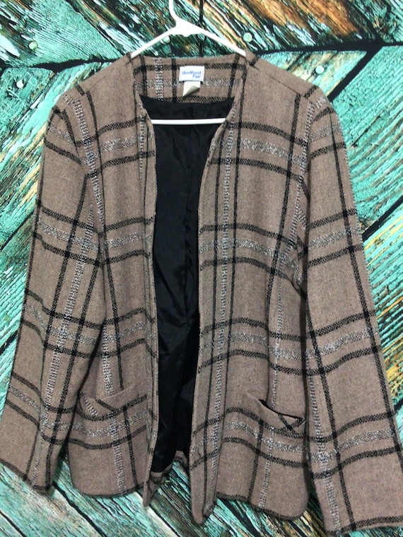 Vintage 90’s Bedford Fair Blazer Jacket Cardigan … - image 1