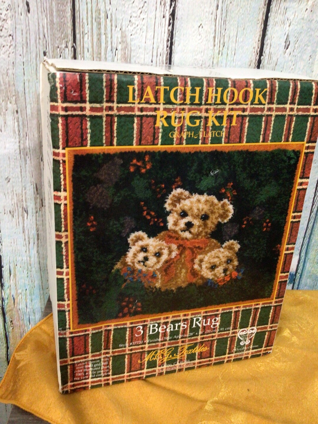 Three Bears Rug Vintage MCG Latch Hook Rug NIP Never Opened “3 Bears Rug” 28” X 36” - Etsy