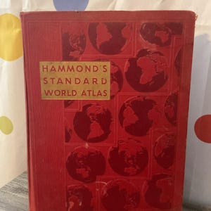 1954 Hammond&#39;s Standard World Atlas