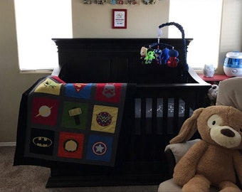 dc comics crib bedding