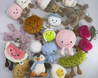 Amuseable Plush Bag Charms, Polished Hardware, Iconic Style, Soft Luxury