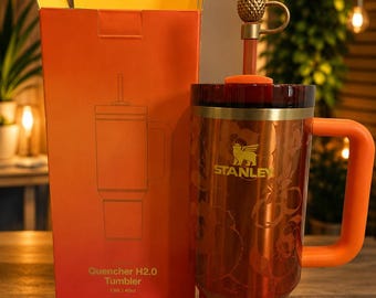 Stanley x Karol G Quencher H2.0 Tumbler 40oz Floral Pineapple Straw Topper
