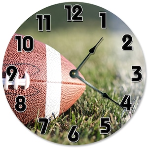 FOOTBALL Clock - Large 10.5&quot; Wall Clock - 2078
