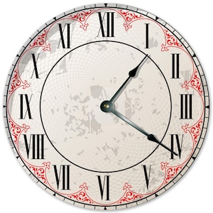 Roman Numeral Wall Clock: 10.5" Silent Living Room Decor