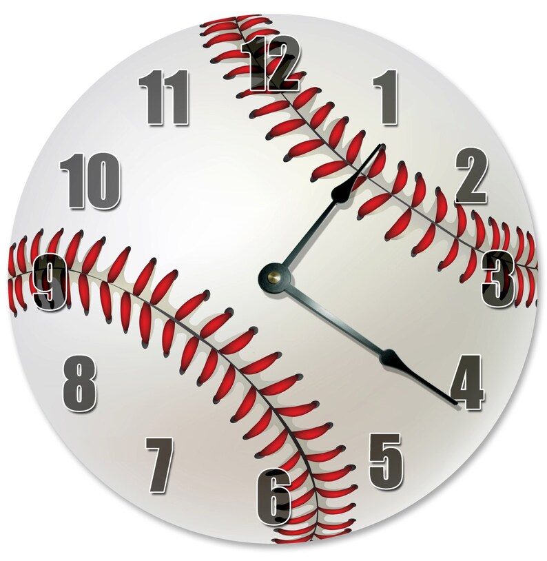 BASEBALL Clock Large 10.5 Wall Clock 2287 Etsy