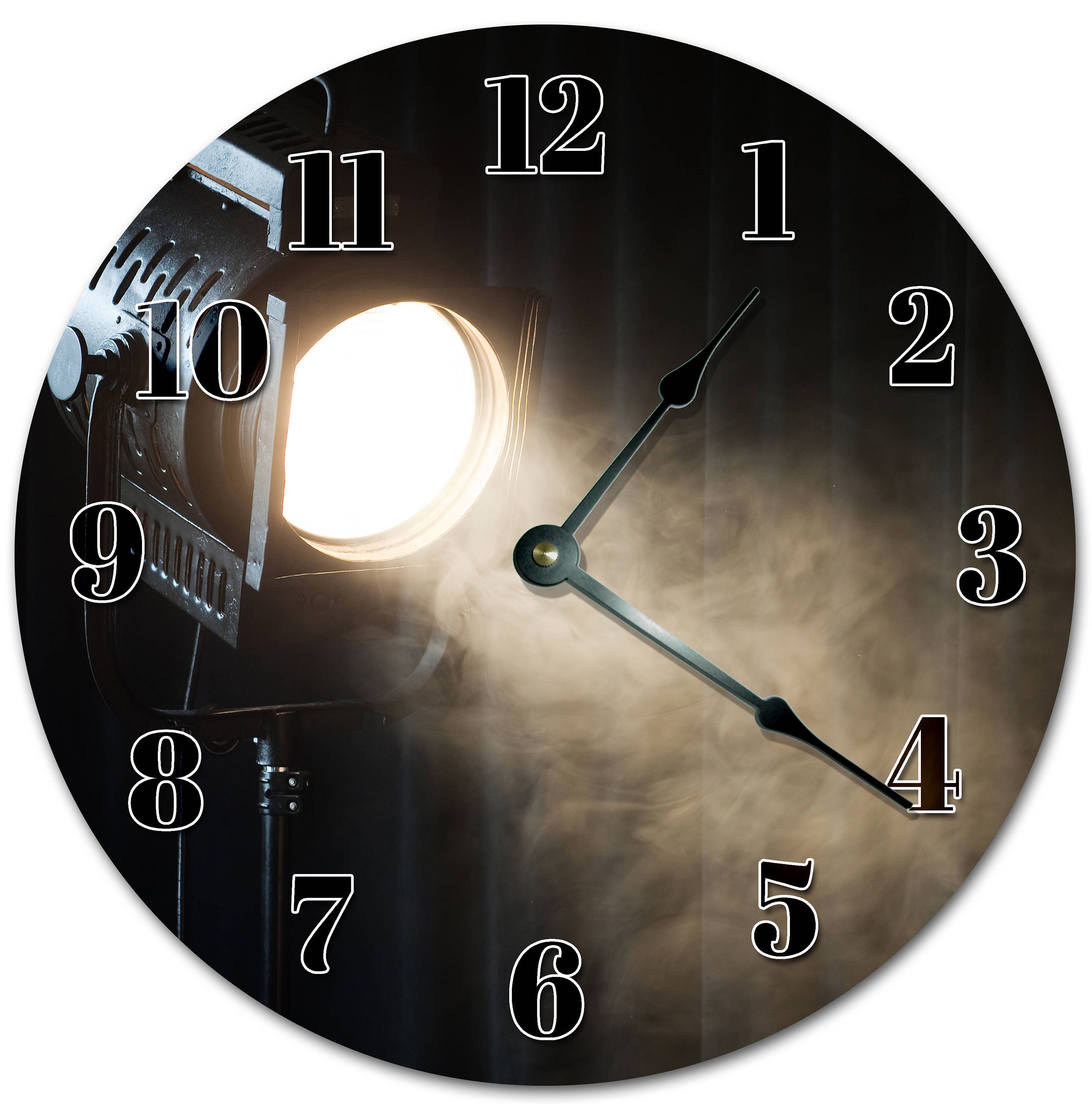 10.5 STAGE SPOTLIGHT Clock Living Room Clock Large Etsy