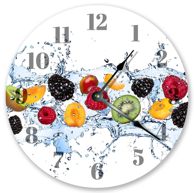 Часы всплеск. Настенные часы &quot;fruit&quot; 58*34.