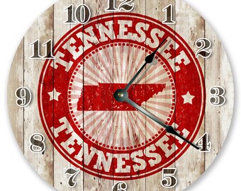 Tennessee State Clock: 10.5" Living Room Wall Decor