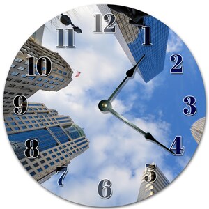 10.5&quot; BUILDING Clock - Living Room Clock - Large 10.5&quot; Wall Clock - Home Décor Clock - 5342