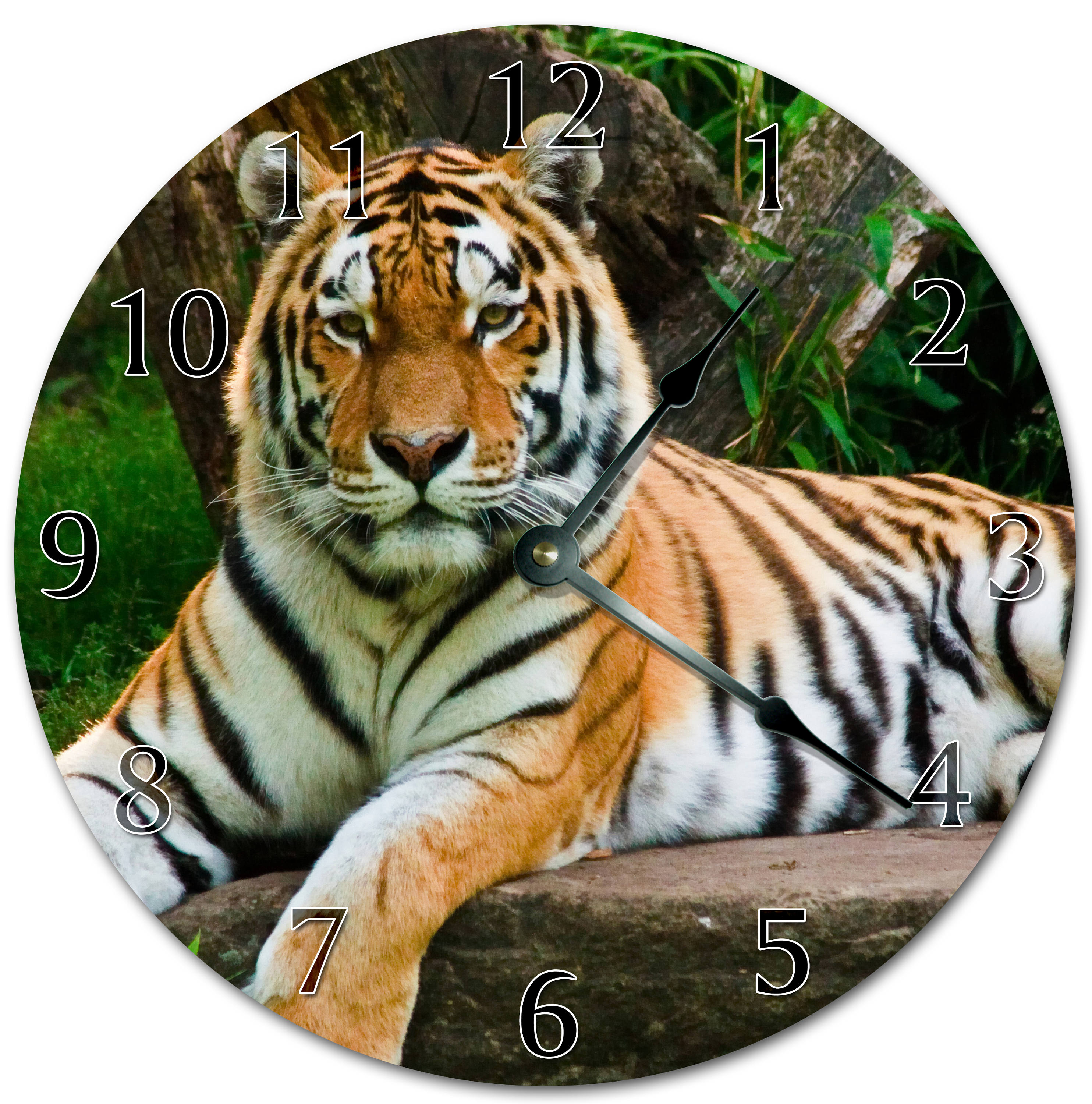10.5 TIGER Clock Living Room Clock Large 10.5 Etsy
