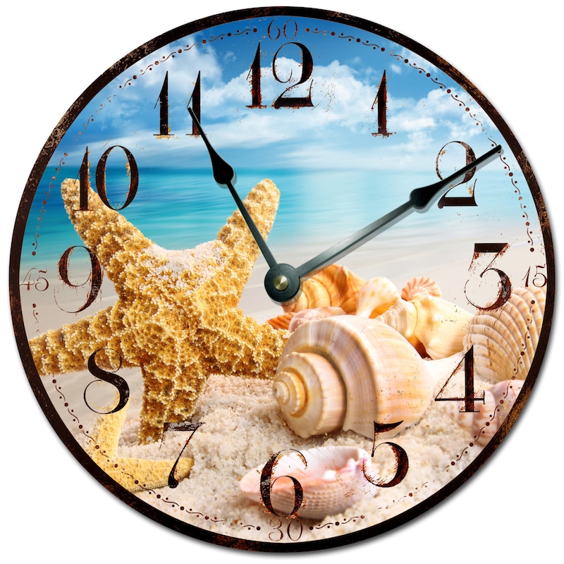 Seashell Clock - Etsy